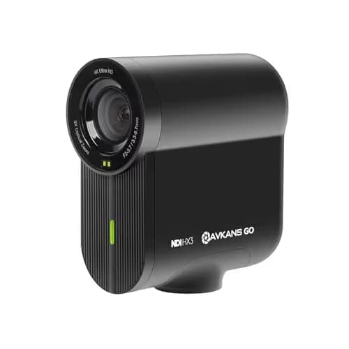 AVKANS Go 4K Camera, Wireless Live Streaming Cámara WiFi Sport Action 90 Degree Wide Angle Webcam with 9X Zoom, Video Recording Camera for Baseball/Softball/Volleyball/Basketball and Content Creator main image
