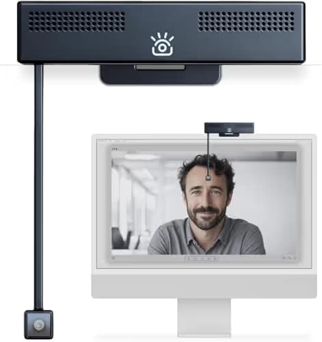 iContact Camera Pro 4K HD Webcam with Eye Contact, Noise Cancelling Mic, Plug and Play USB for Mac & PC Zoom Certified, Works with Teams, Meet, Streaming, and Video Calls (4K Webcam) image