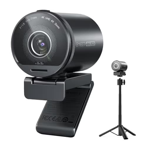 EMEET SmartCam S800-4K Webcam with Tripod for Streaming, Sony 1/2'' Sensor, Supports HDR, PDAF&TOF Dual-autofocus, 1080P@60FPS, Adjustable Heights with 360° Swivel Head, Perfect for Live Streaming main image