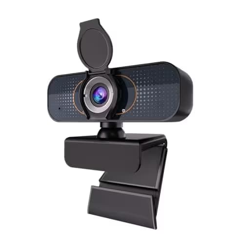 1080P PC Webcam with Built-in Noise-Canceling Microphone Physical Privacy Cover Automatic Light Compensation Ultra Wide-Angle Lens Plug and Play Suitable for Zoom/YouTube/Live/Streaming main image