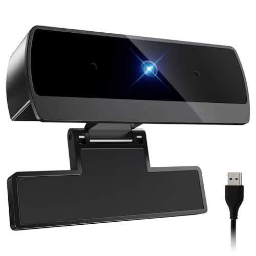 Diccik 1080P Webcam with Microphone, Full HD Video Calling Web Camera, HD Light Correction Streaming Webcam for Zoom/Skype/Teams, Plug and Play PC Camera Web cam for Windows & Mac image