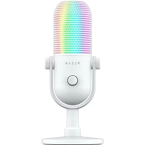Razer Seiren V3 Chroma RGB USB Microphone - White image