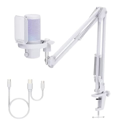 FEELWORLD VM1 White USB Microphone image