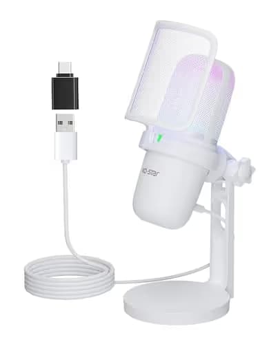 Ko-Star White USB Microphone image