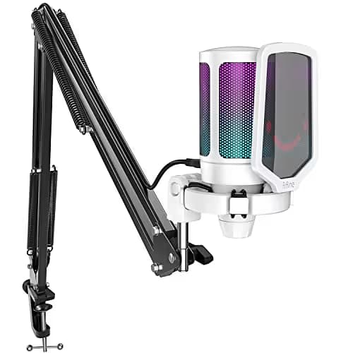 FIFINE A6T White USB Microphone Kit main image