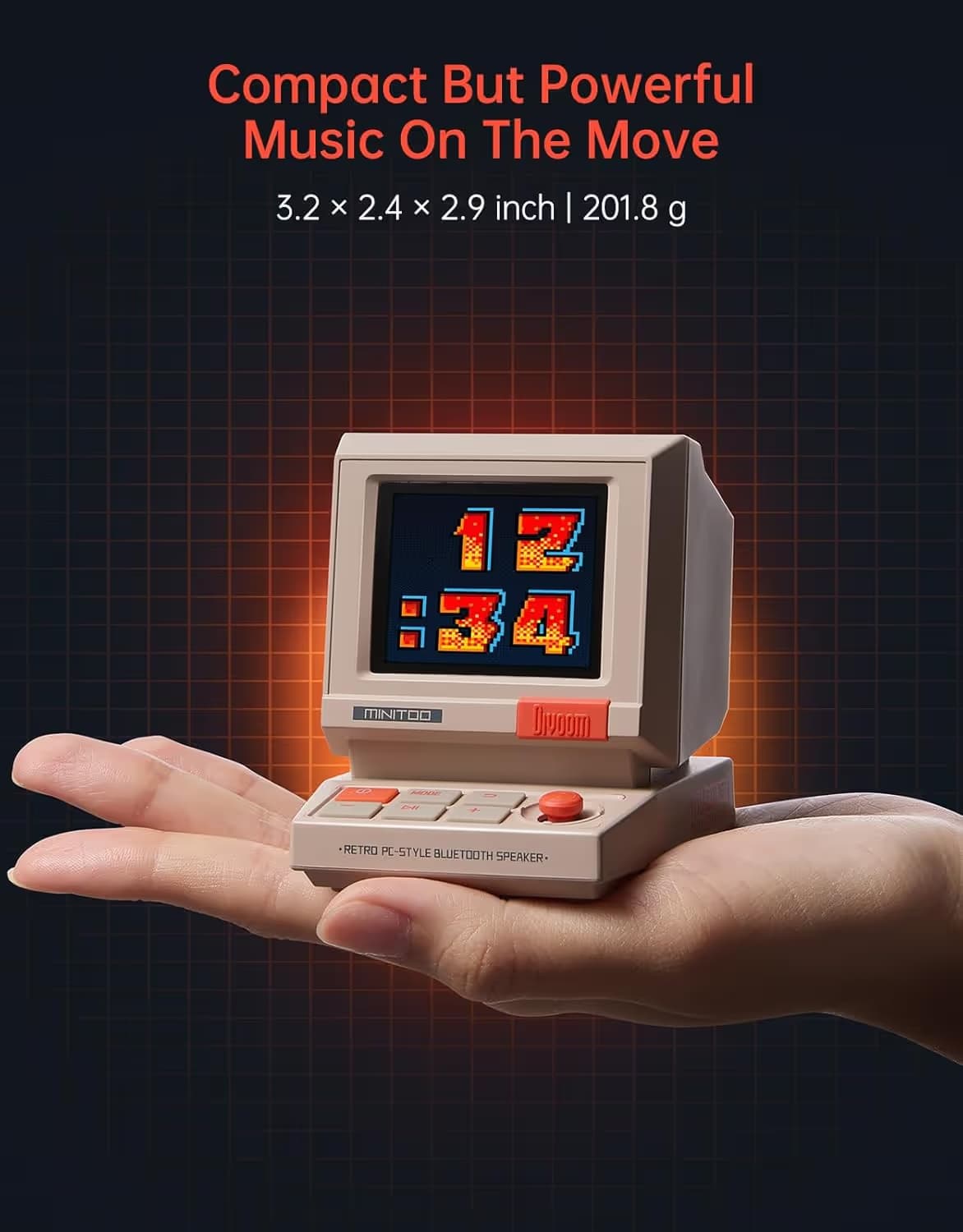 Divoom MiniToo Retro PC-Style Computer Speaker image