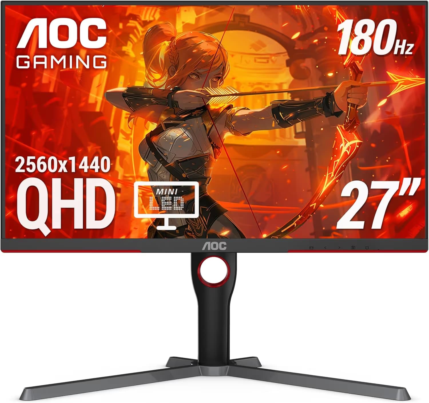 AOC Q27G4ZMN 27-inch QHD 240Hz Mini LED Monitor Mini LED, Adaptive Sync main image