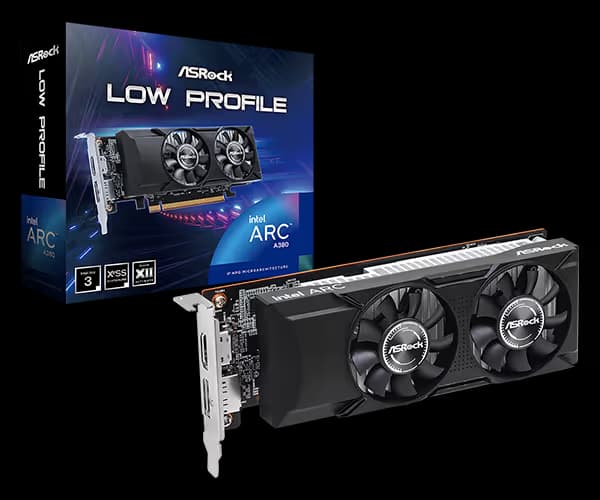 ASRock Intel Arc A380 Low Profile 6GB GDDR6 image