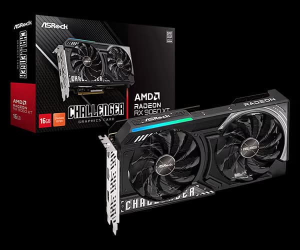 ASRock AMD Radeon RX 9060 XT Challenger 16GB GDDR6 main image