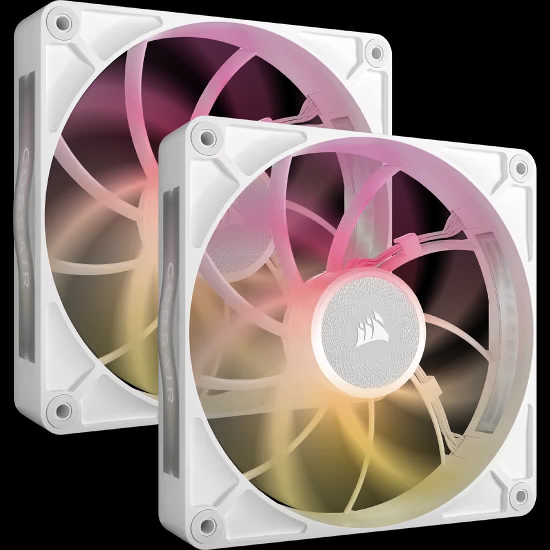 Corsair iCUE LINK RX140 MAX RGB 140mm PWM Thick Fan 2-Pack White main image