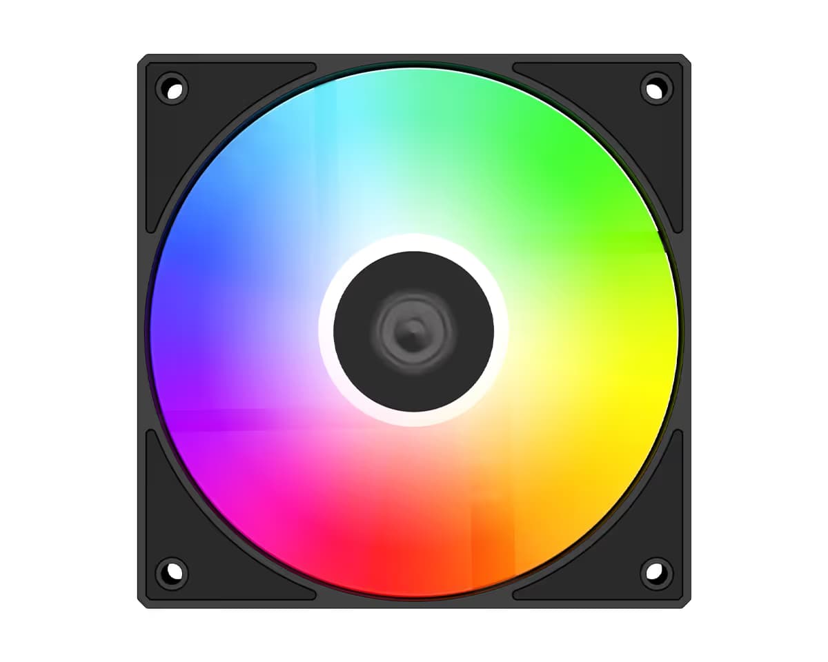 ID Cooling AS-120-ARGB-KR PWM Fan Black Reverse Blade image