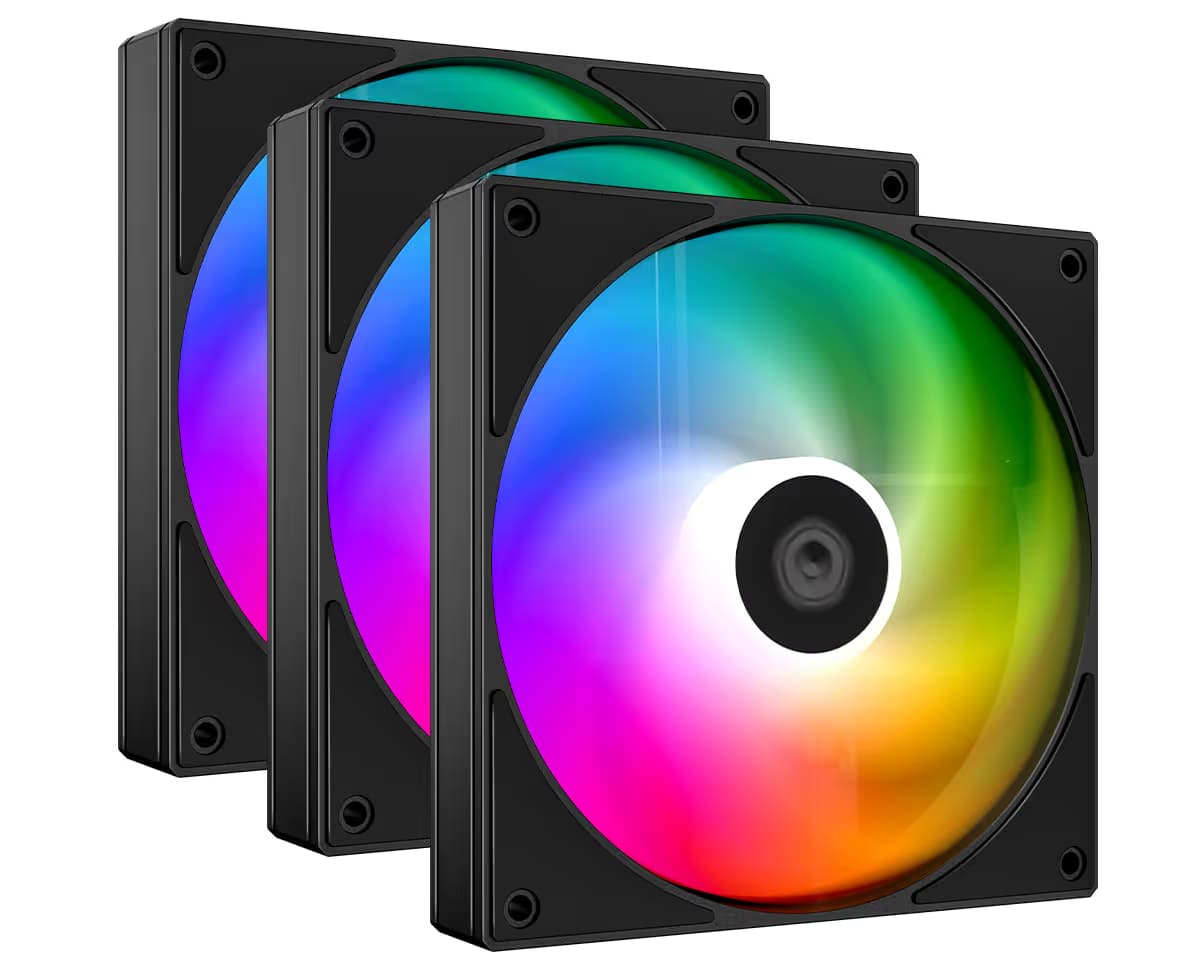ID-COOLING AS-120-ARGB-K Trio Pack of 3 Black PWM main image