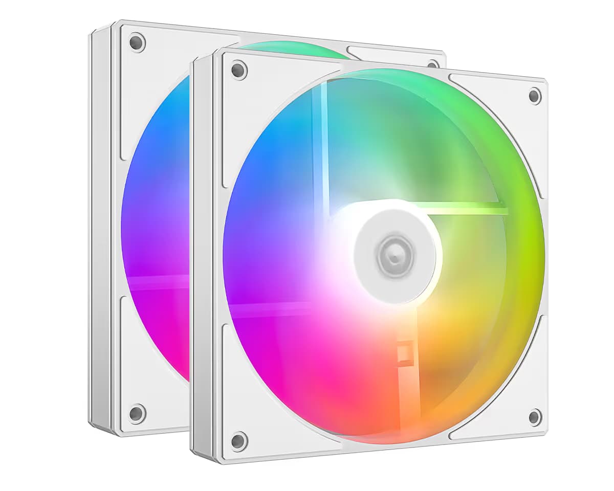 ID-COOLING AS-140-ARGB-W Duet Pack of 2 White PWM main image