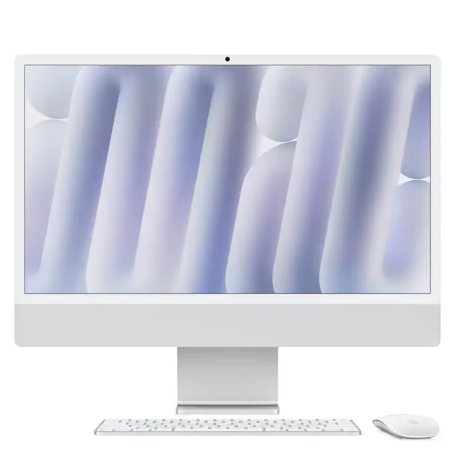 Apple iMac 24-inch (M4, 16GB Unified Memory, 256GB SSD, Silver, 2024) main image