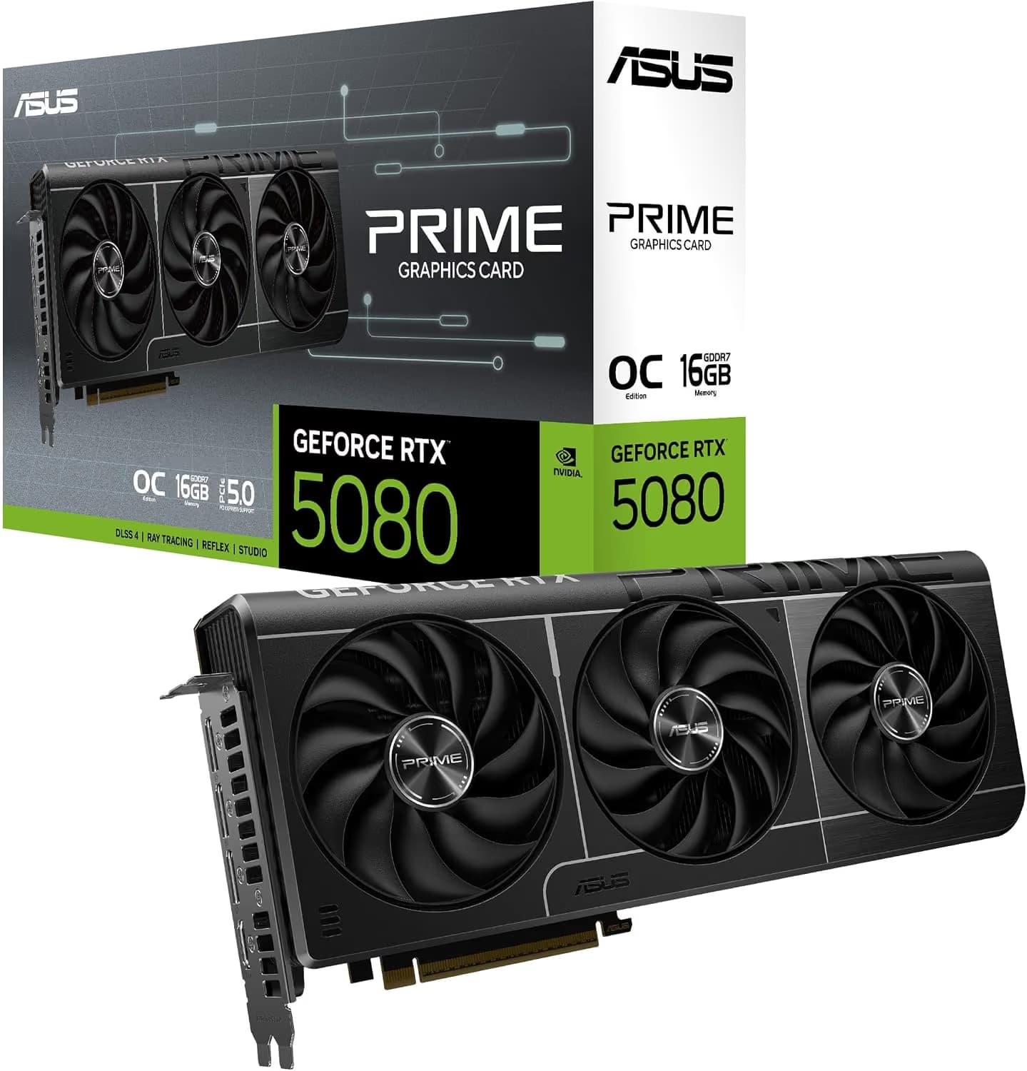 ASUS PRIME GeForce RTX 5080 EVO 16GB GDDR7 OC Edition main image