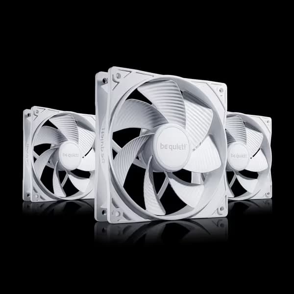bequiet! PURE WINGS 3 120mm White PWM Reverse Pack of 3 image