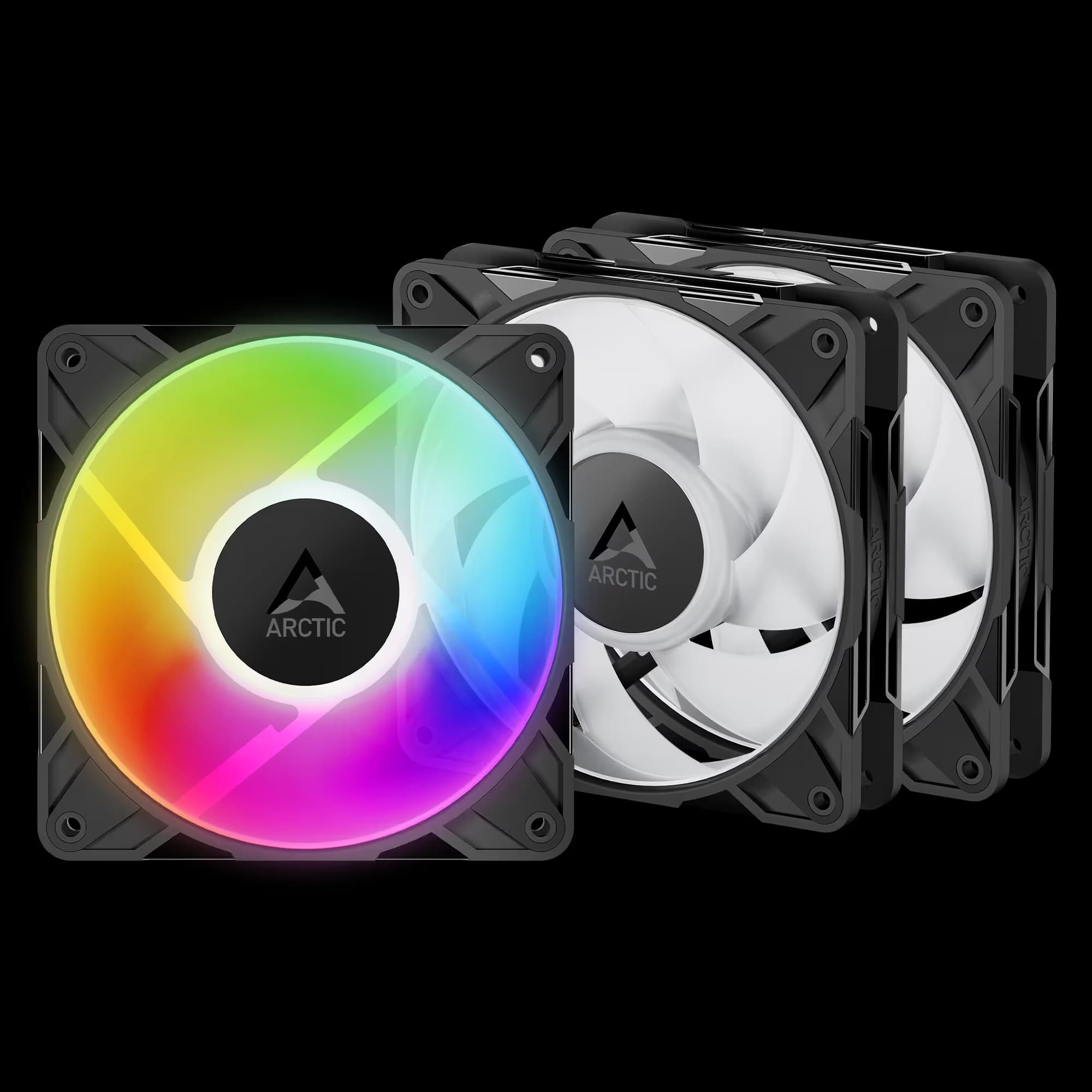 Arctic P12 Pro LN 120 Black ARGB Pack of 3 main image