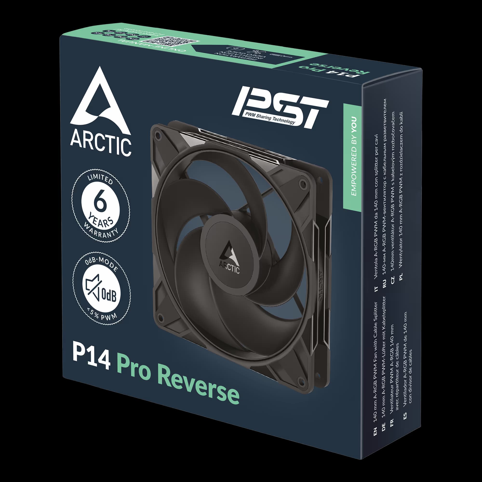 Arctic P14 Pro 140mm Black Reverse image