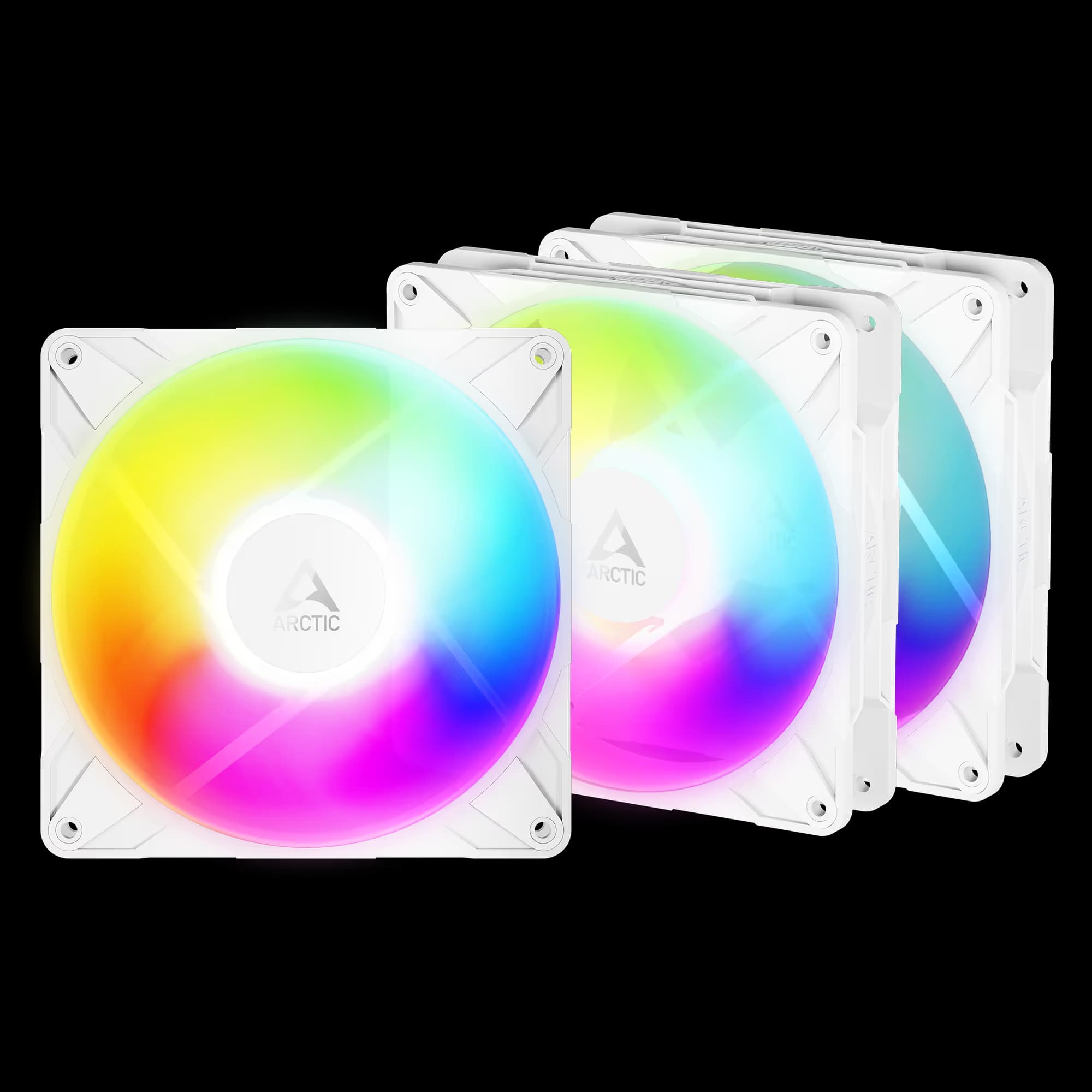 Arctic P14 Pro Reverse 140mm ARGB White Pack of 3 main image