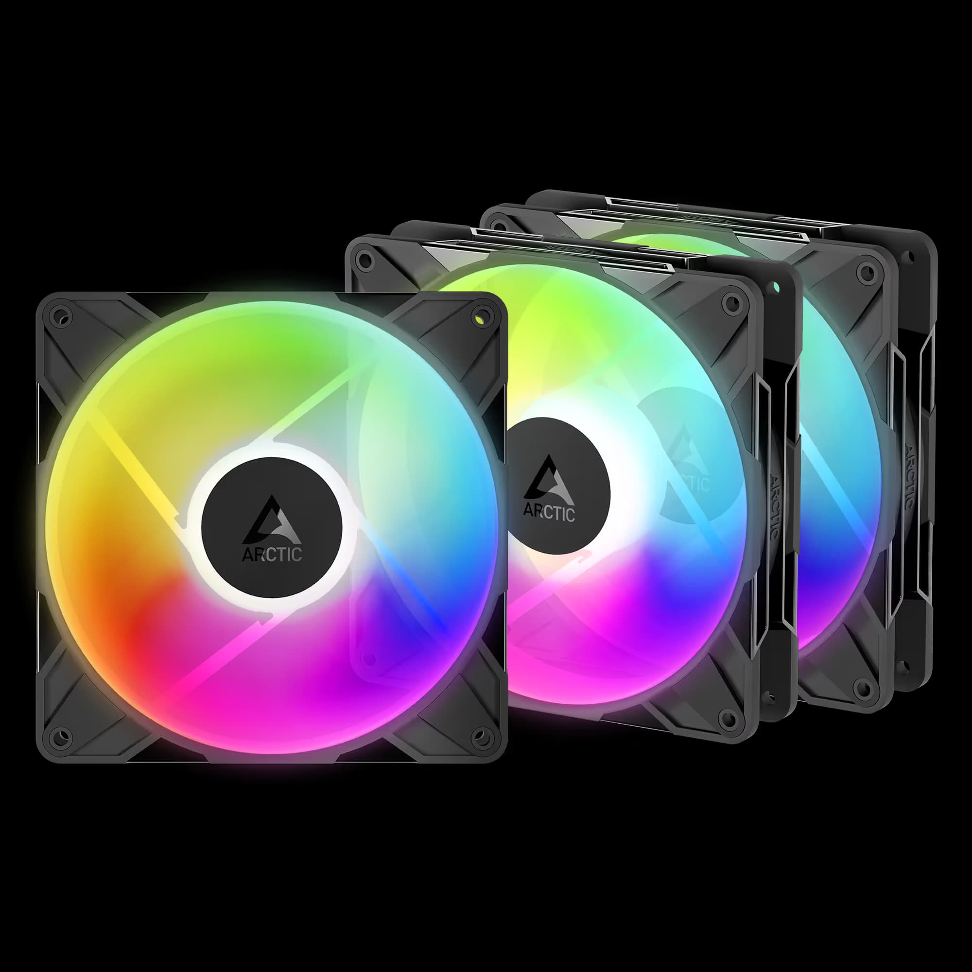Arctic P14 Pro 140mm Black Reverse ARGB Pack of 3 image