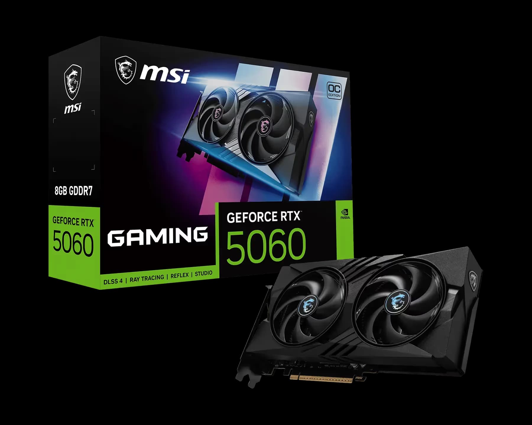 MSI GeForce RTX 5060 8G GAMING OC V1 main image