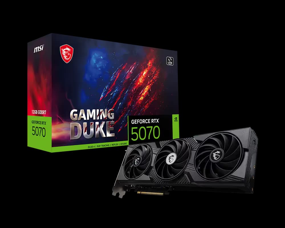 MSI GeForce RTX™ 5070 12G GAMING DUKE 3X main image