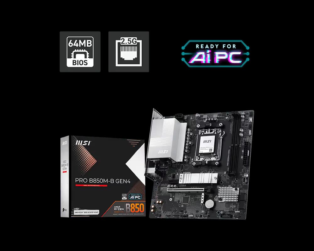 MSI PRO B850M-B GEN4 image