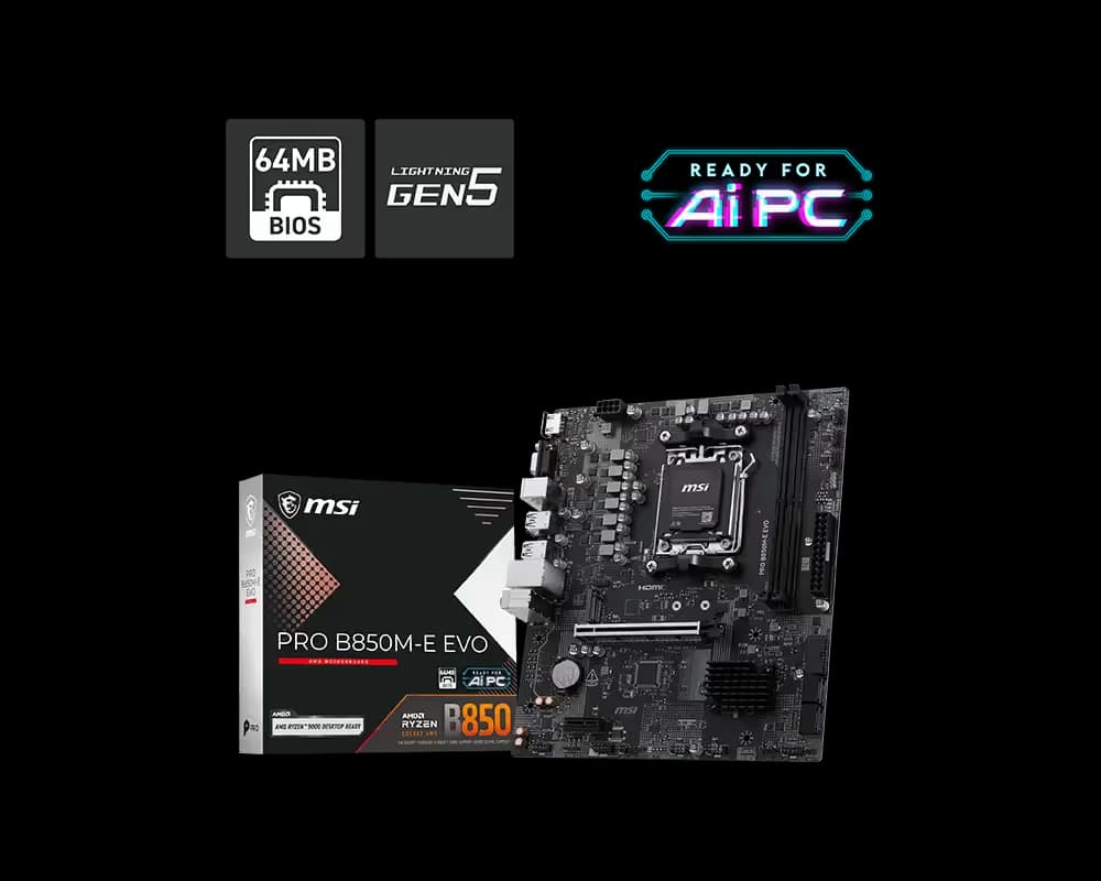 MSI PRO B850M-E EVO main image