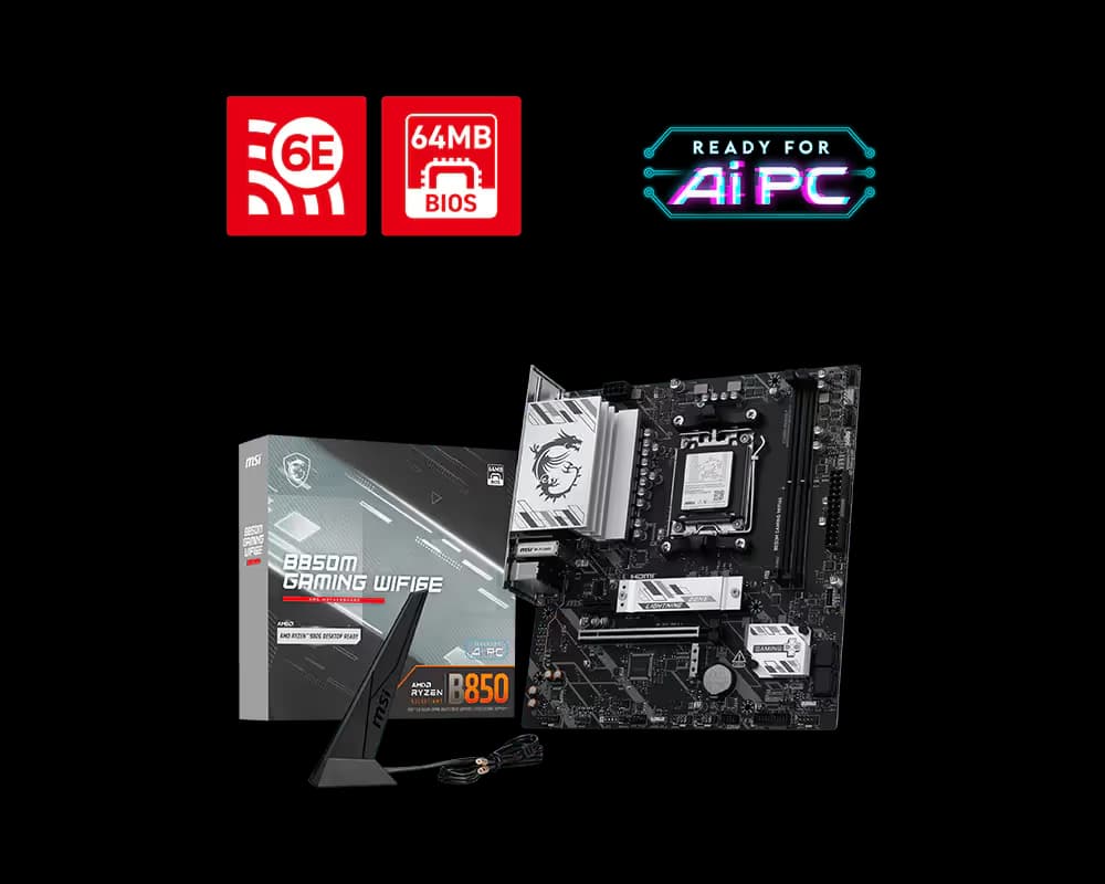 MSI B850M GAMING WIFI6E main image