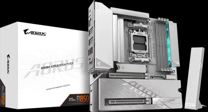 GIGABYTE B850M AORUS STEALTH ICE image