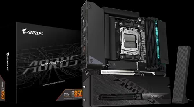 GIGABYTE B850M AORUS STEALTH main image