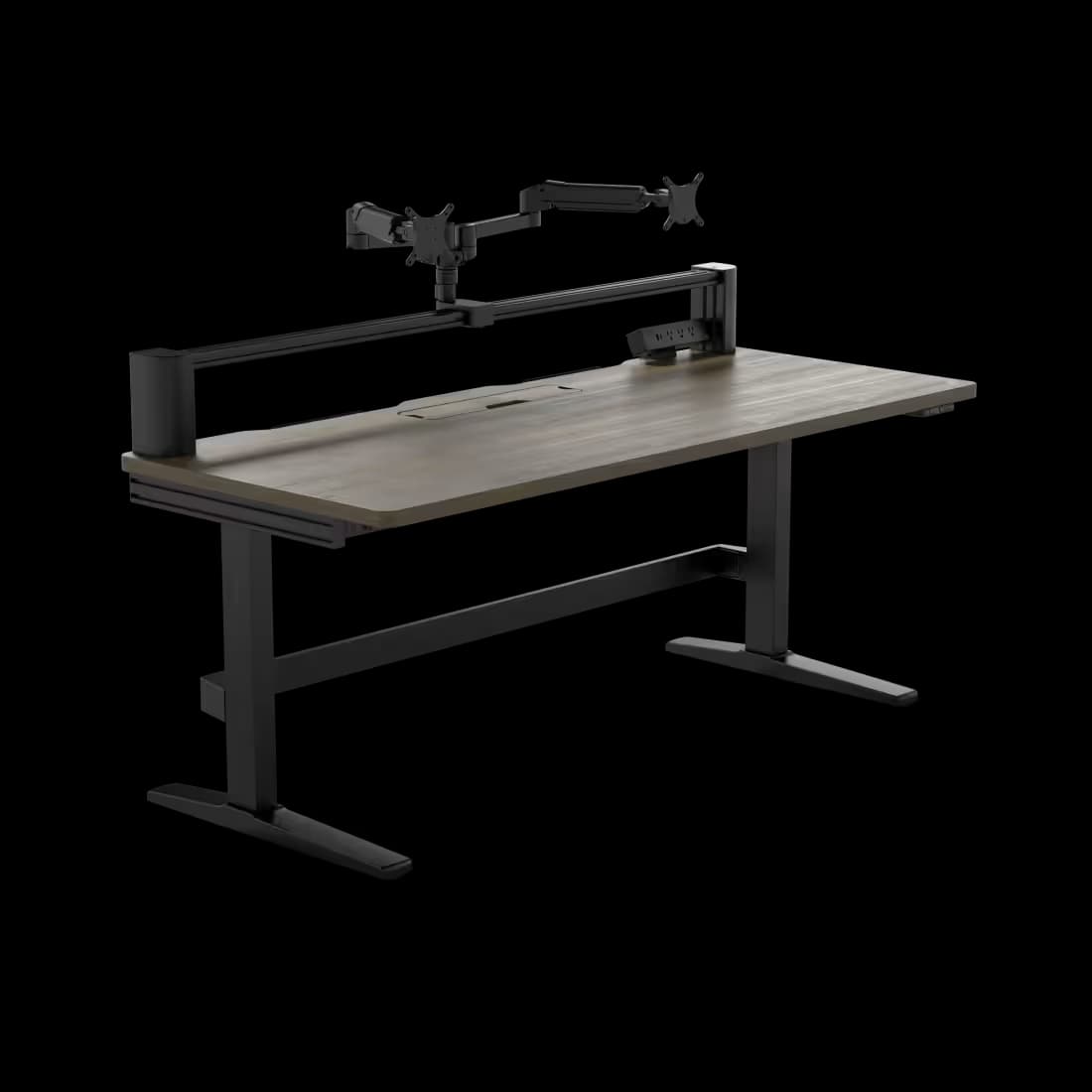 Corsair Platform:6 Elevate Desk, Wood, Dark Walnut Stain image