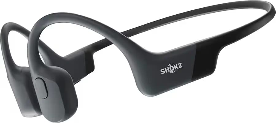 Shokz OpenRun Wireless Bone Conduction Open-Ear Bluetooth Headphones - Black image
