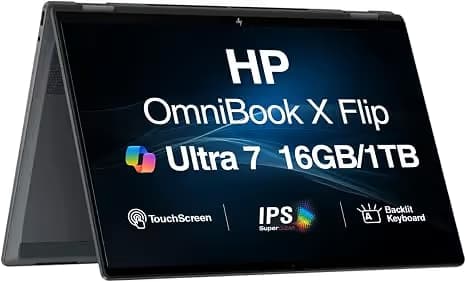 HP OmniBook X Flip 16-as0023dx 16-inch 2-in-1 Laptop - Core Ultra 7 256V - 16GB/1TB - Eclipse Gray main image