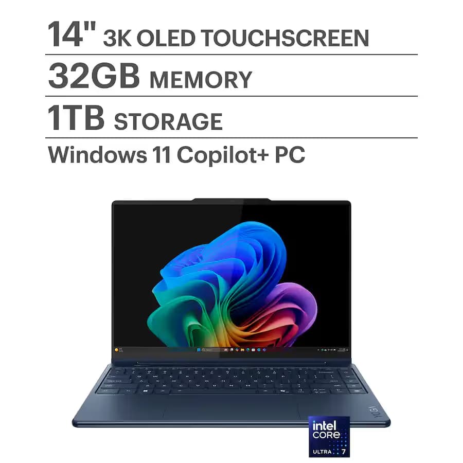 Lenovo Yoga 9i 2-in-1 Aura Edition 14-inch Copilot+ PC 83LC0001US main image