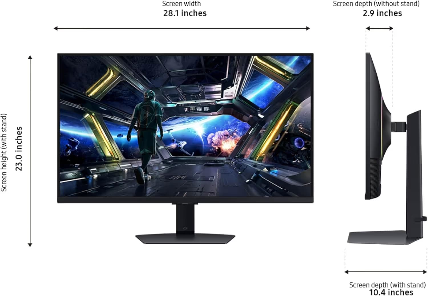 Samsung 32-inch Odyssey G7 G70D 4K UHD Gaming Monitor image