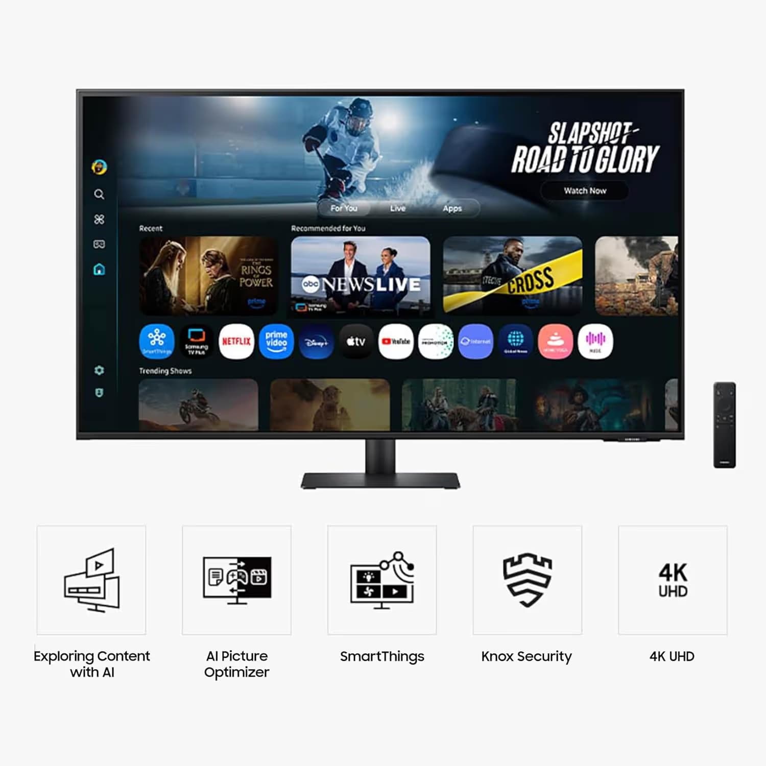Samsung M7 M70F 43-inch 4K UHD Smart AI Monitor (LS43FM702UNXZA) image