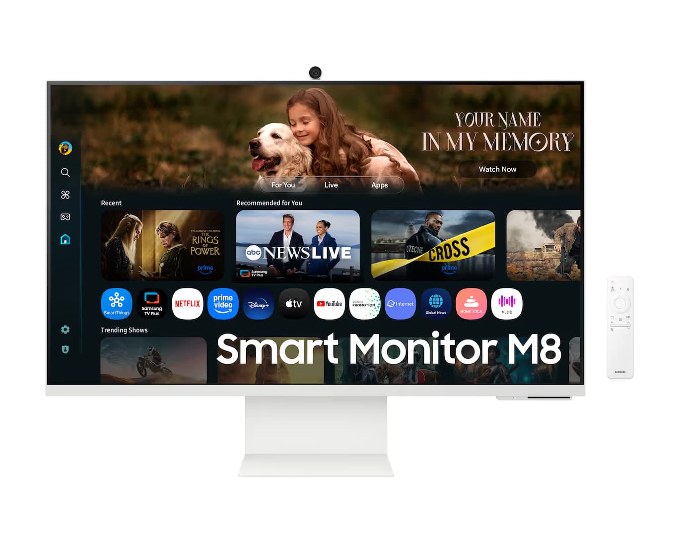 Samsung M8 M80F 32-inch Smart AI Monitor 4K UHD - White image
