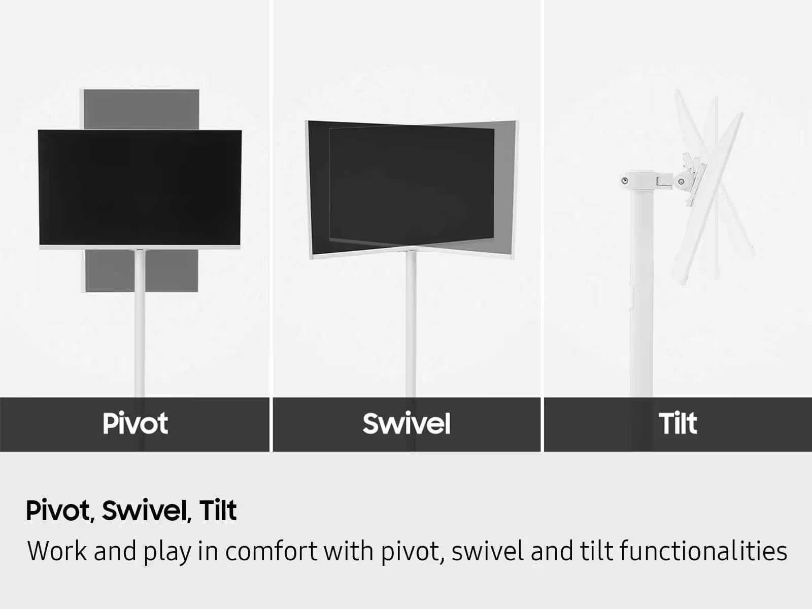 Samsung Movingstyle M7 32-inch 4K Smart Monitor with Adjustable Rolling Stand image