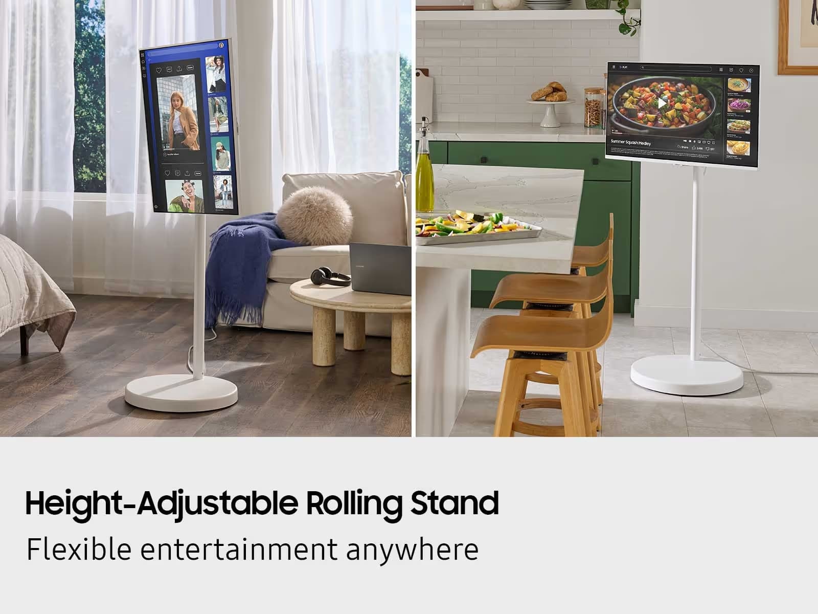Samsung Movingstyle M7 32-inch 4K Smart Monitor with Adjustable Rolling Stand image