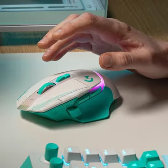 Logitech G502 X Plus Wireless RGB Gaming Mouse White/Mint image