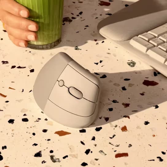 Logitech Lift Left Vertical Ergonomic Mouse - Sand image