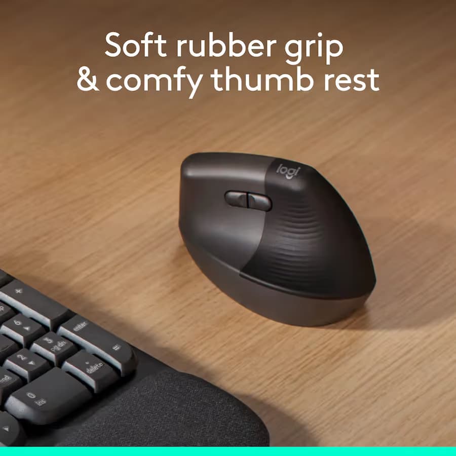 Logitech Lift Vertical Ergonomic Mouse - Rose image