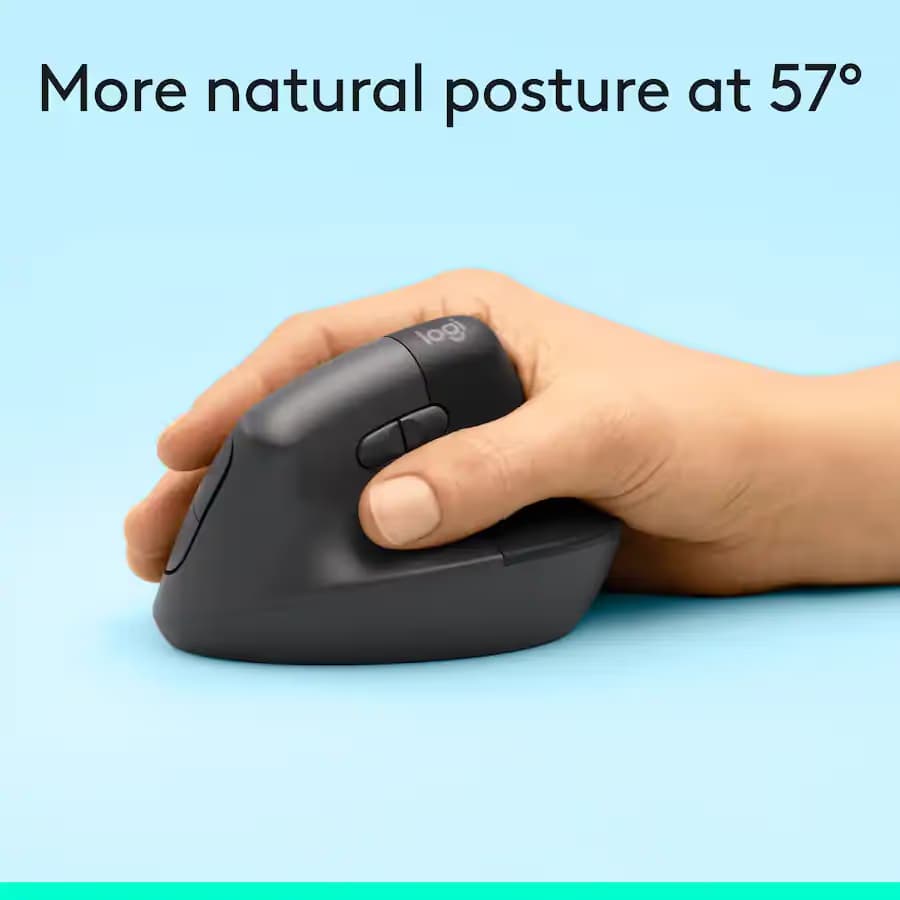 Logitech Lift Vertical Ergonomic Mouse - Rose image