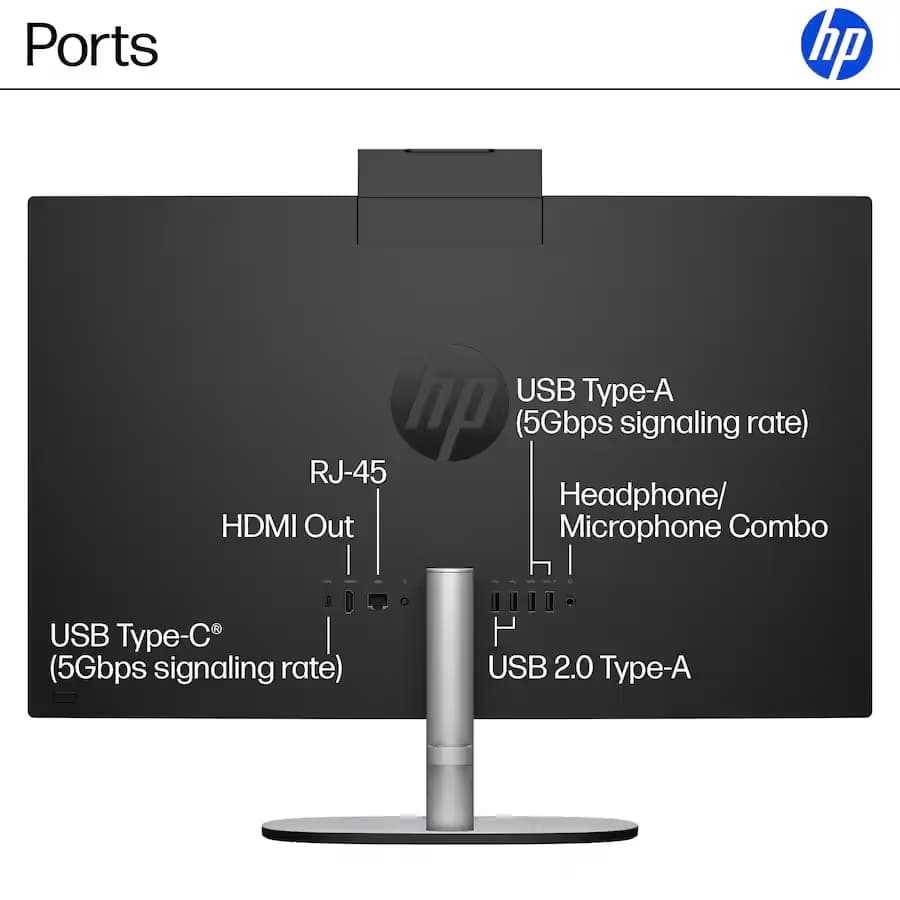 HP Copilot+ PC 27-inch Touch-Screen All-in-One 27-ct2054 - Jet Black image