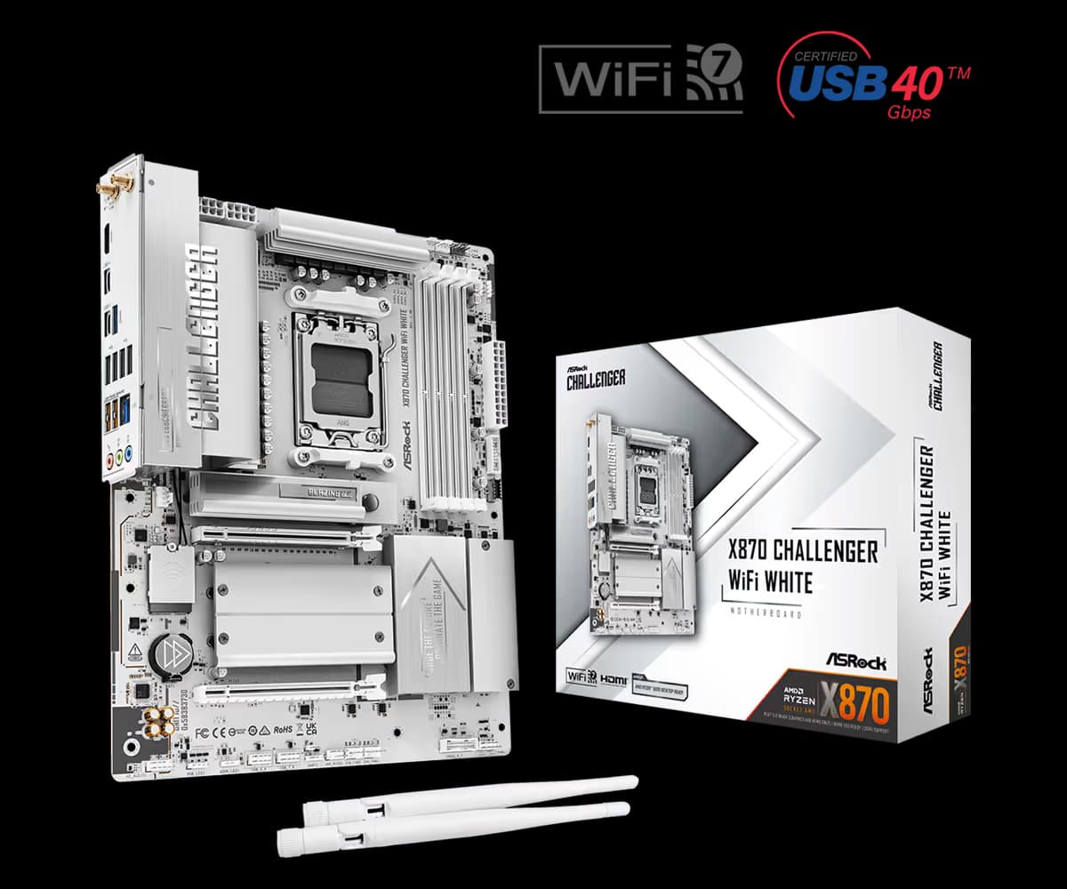AsRock X870 Challenger WIFI White image