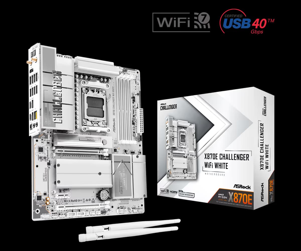 AsRock X870E Challenger WIFI White image