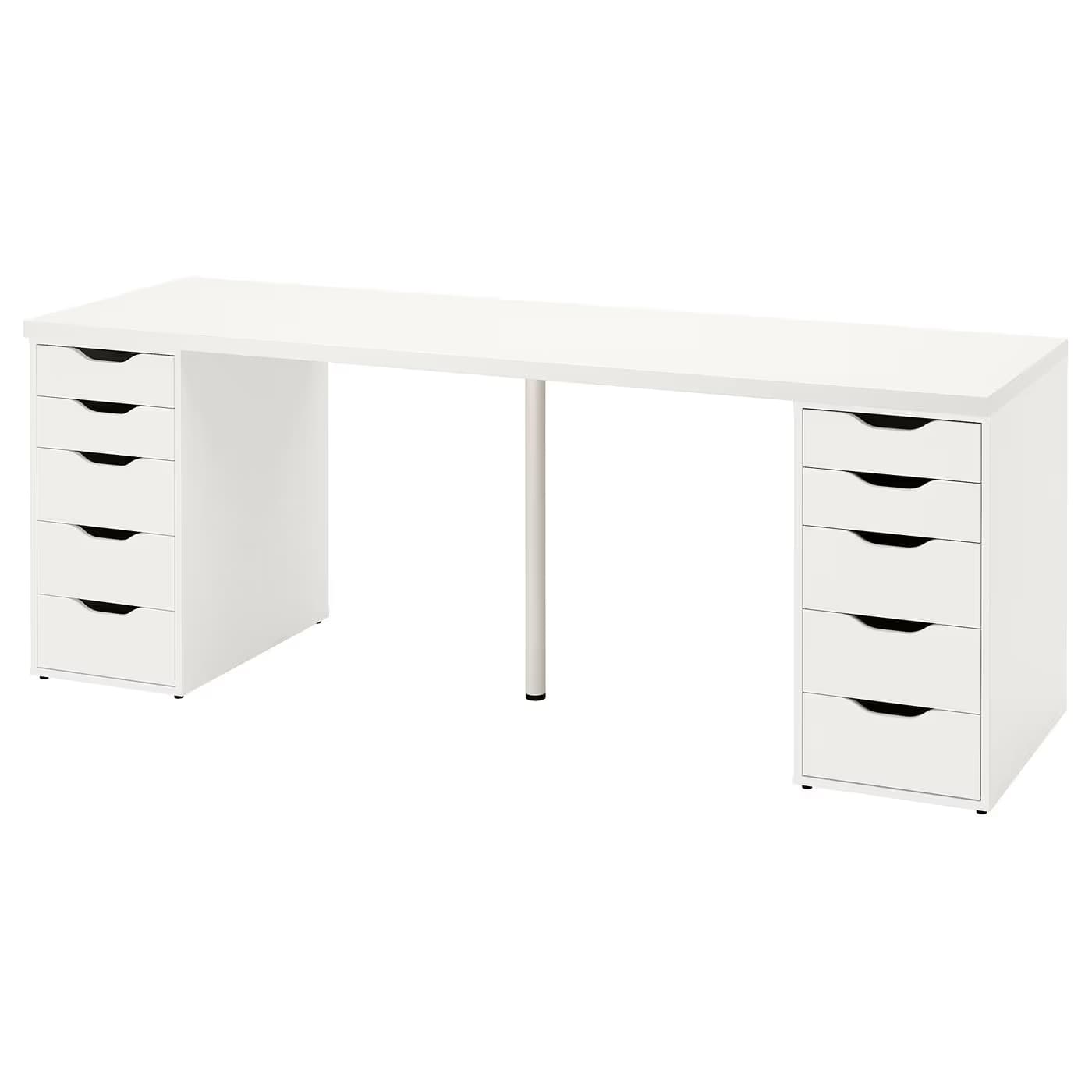 IKEA LAGKAPTEN / ALEX Desk 78 3/4x23 5/8 " White main image