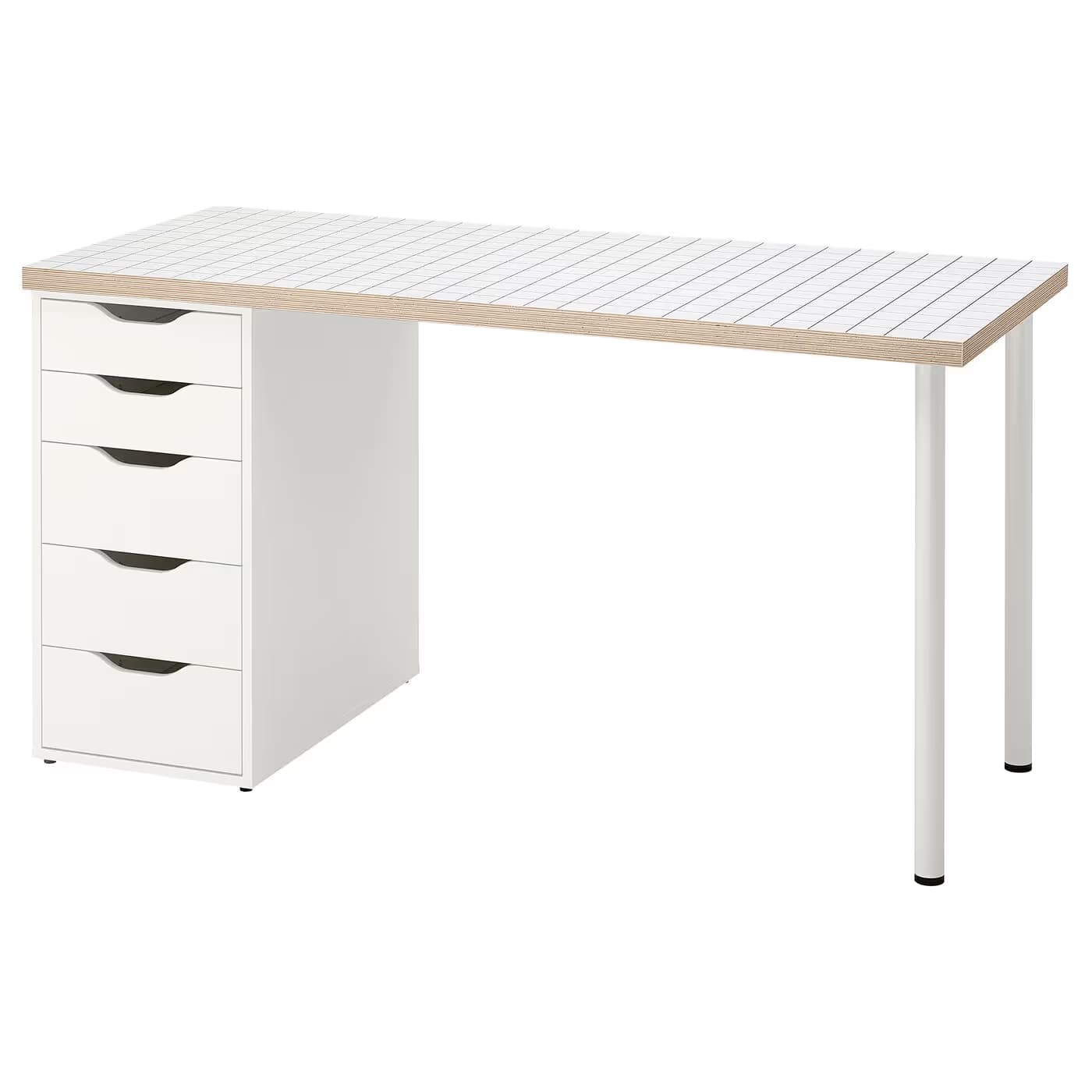 IKEA LAGKAPTEN / ALEX Desk 55 1/8x23 5/8 " main image