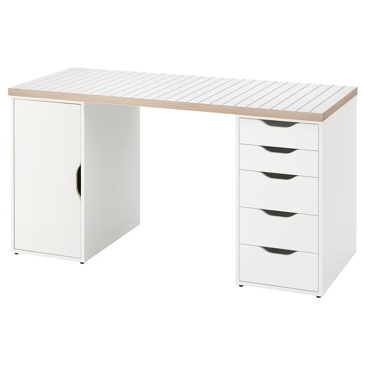 IKEA LAGKAPTEN / ALEX Desk 55 1/8x23 5/8 " image